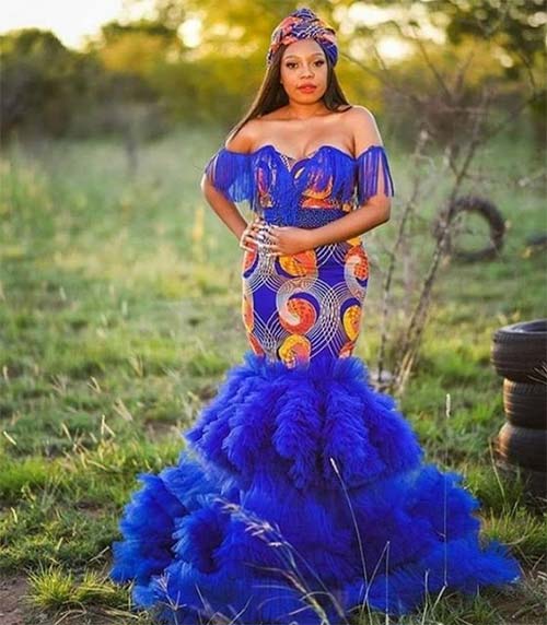 african bridesmaid dress