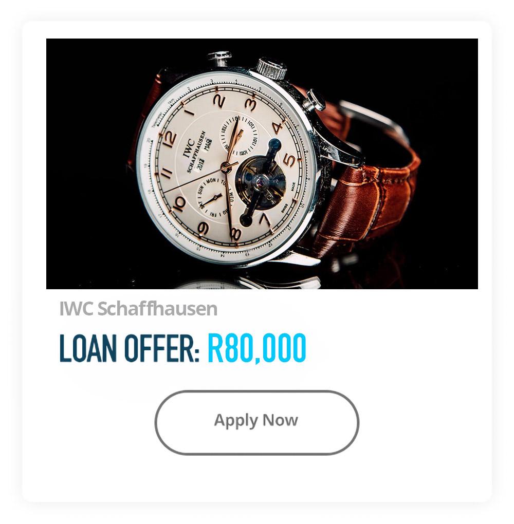 loan against IWC Schaffhausen with lamna