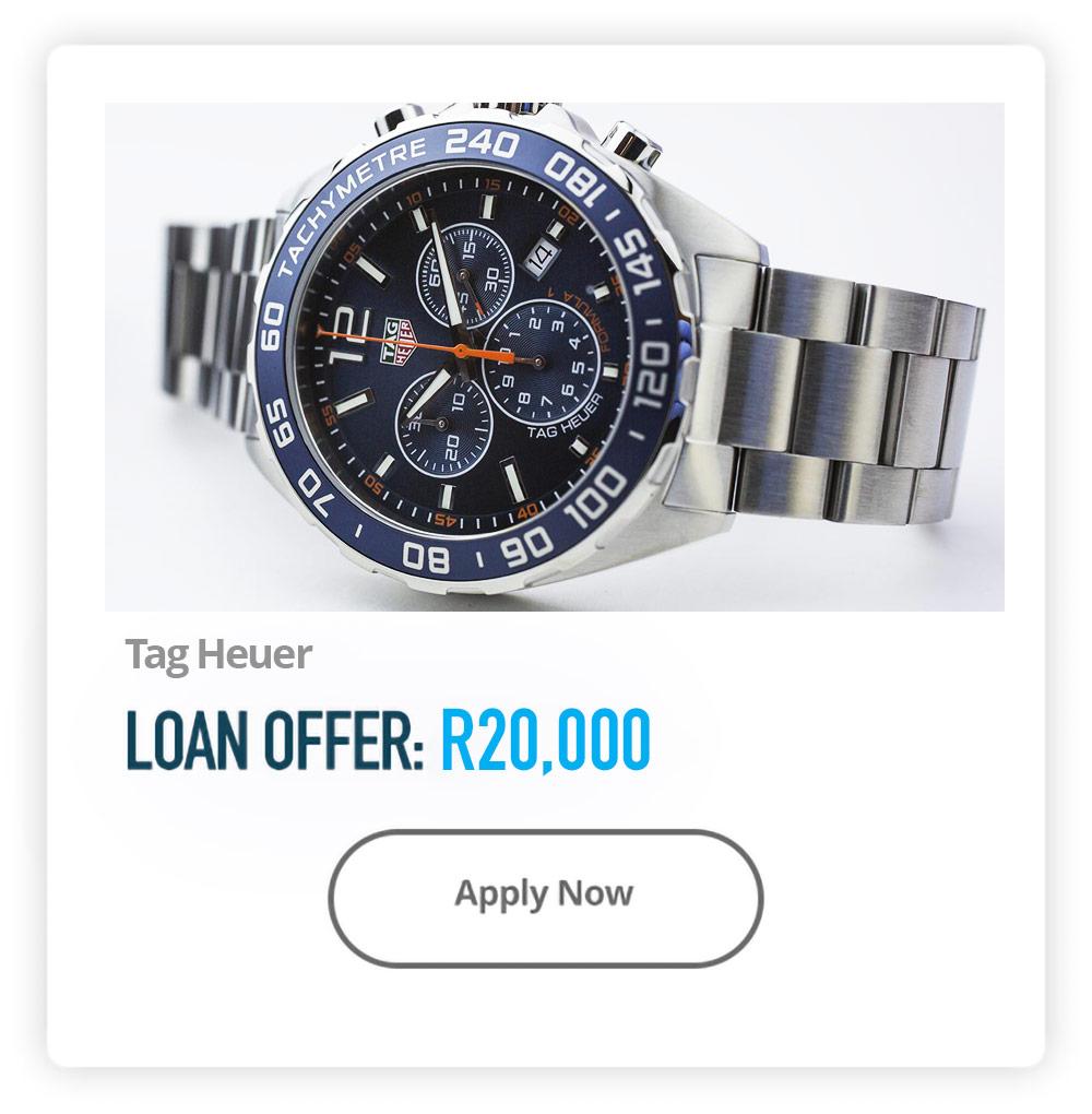 loan against Tag Heuer with lamna