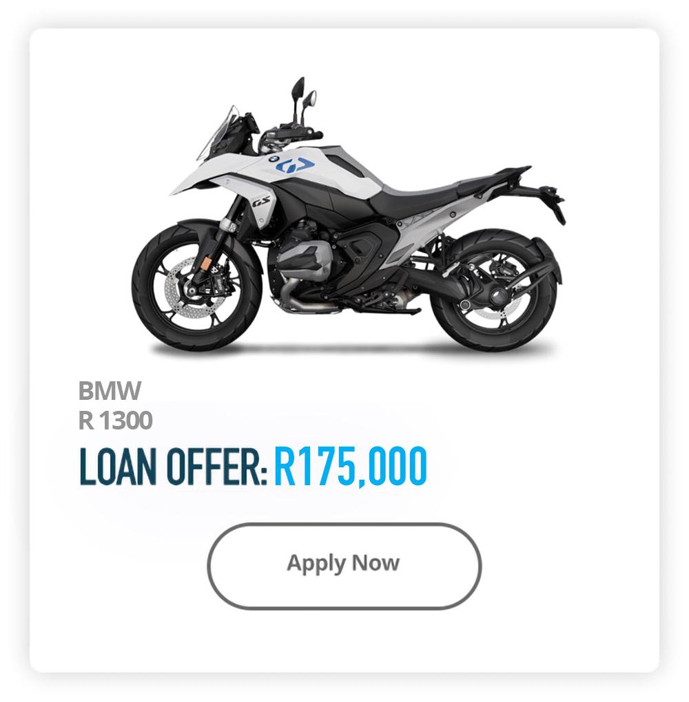 Loans Against BMW Motorcycles in South Africa