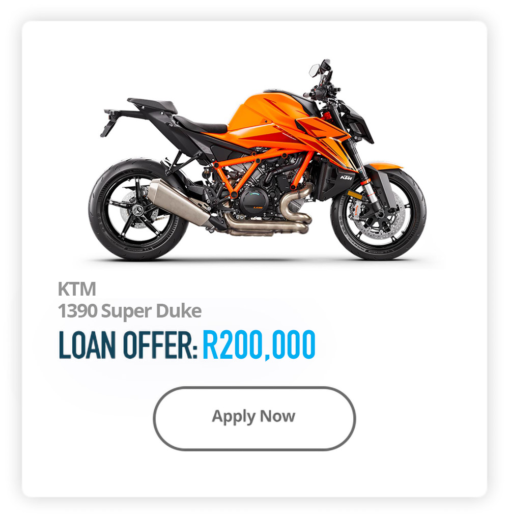Loans Against KTM Motorcycles in South Africa