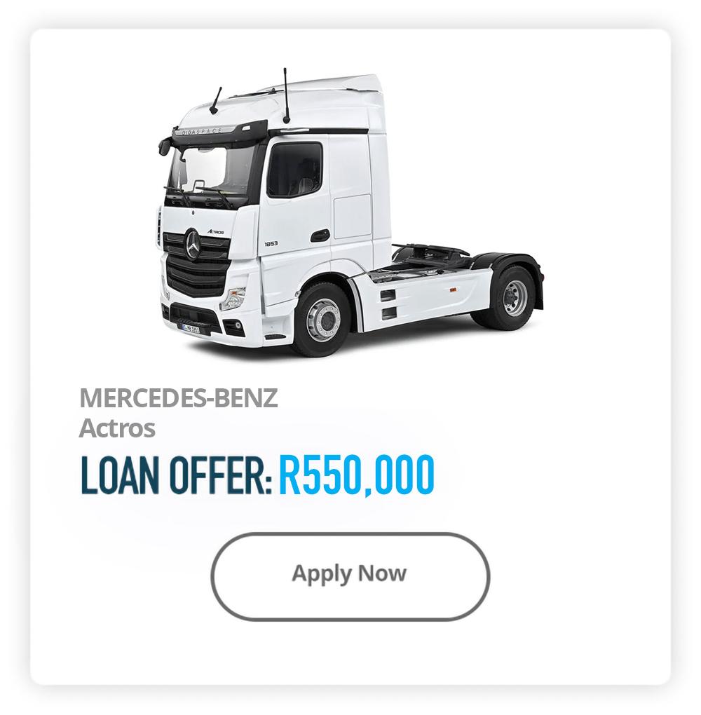 Loans Against Mercedes Trucks in South Africa