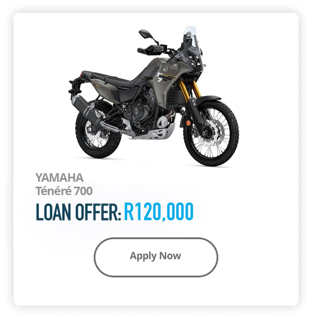 Loans Against Yamaha Motorcycles in South Africa